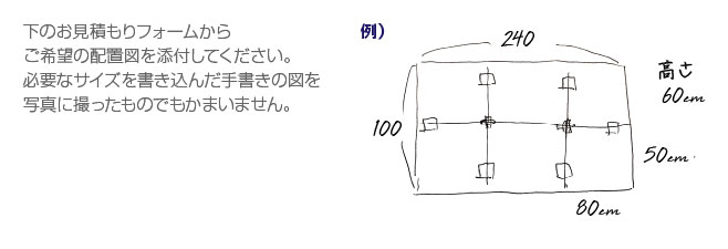 アクリルパーテーション・フレキシブル・例