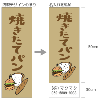  のぼり旗名入れを追加